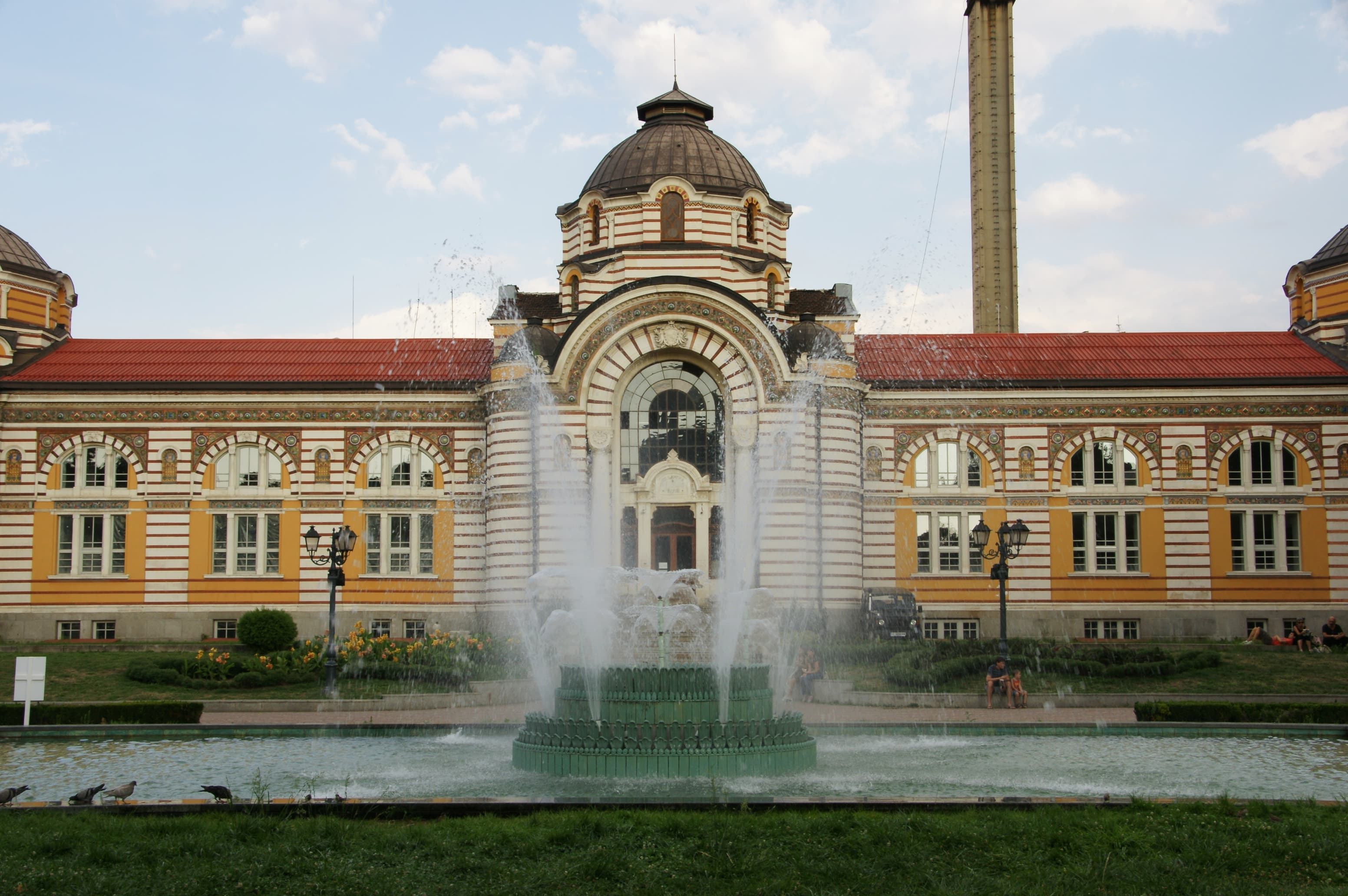 The Sofia Central Mineral Baths building, a National Romanticism-style landmark now housing the Sofia History Museum
